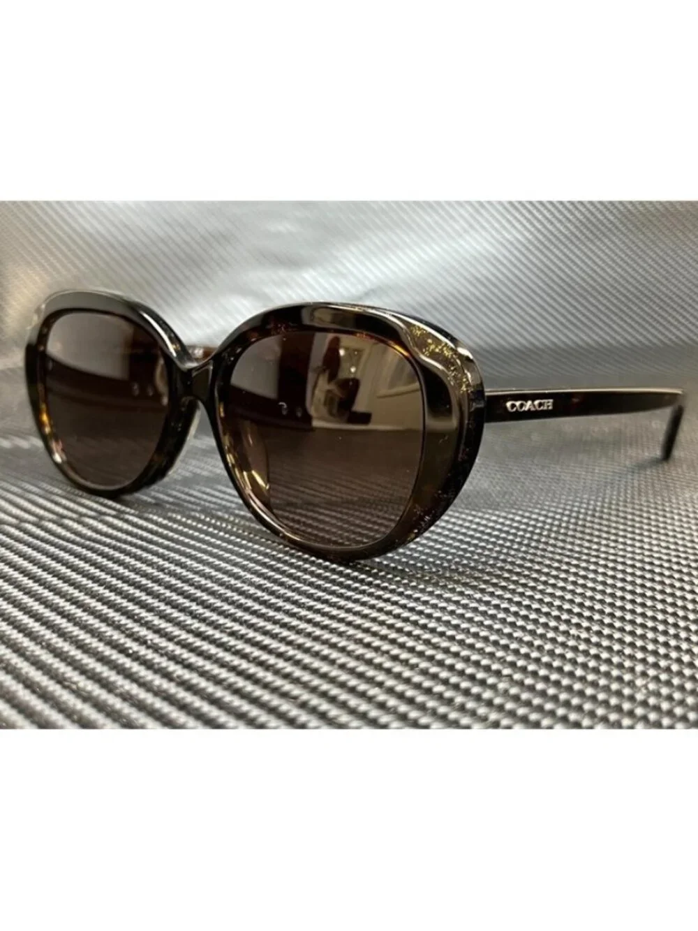 New Coach Women  TORTOISE GLITTER SIGNATURE C Sunglasses  55- 16- 140